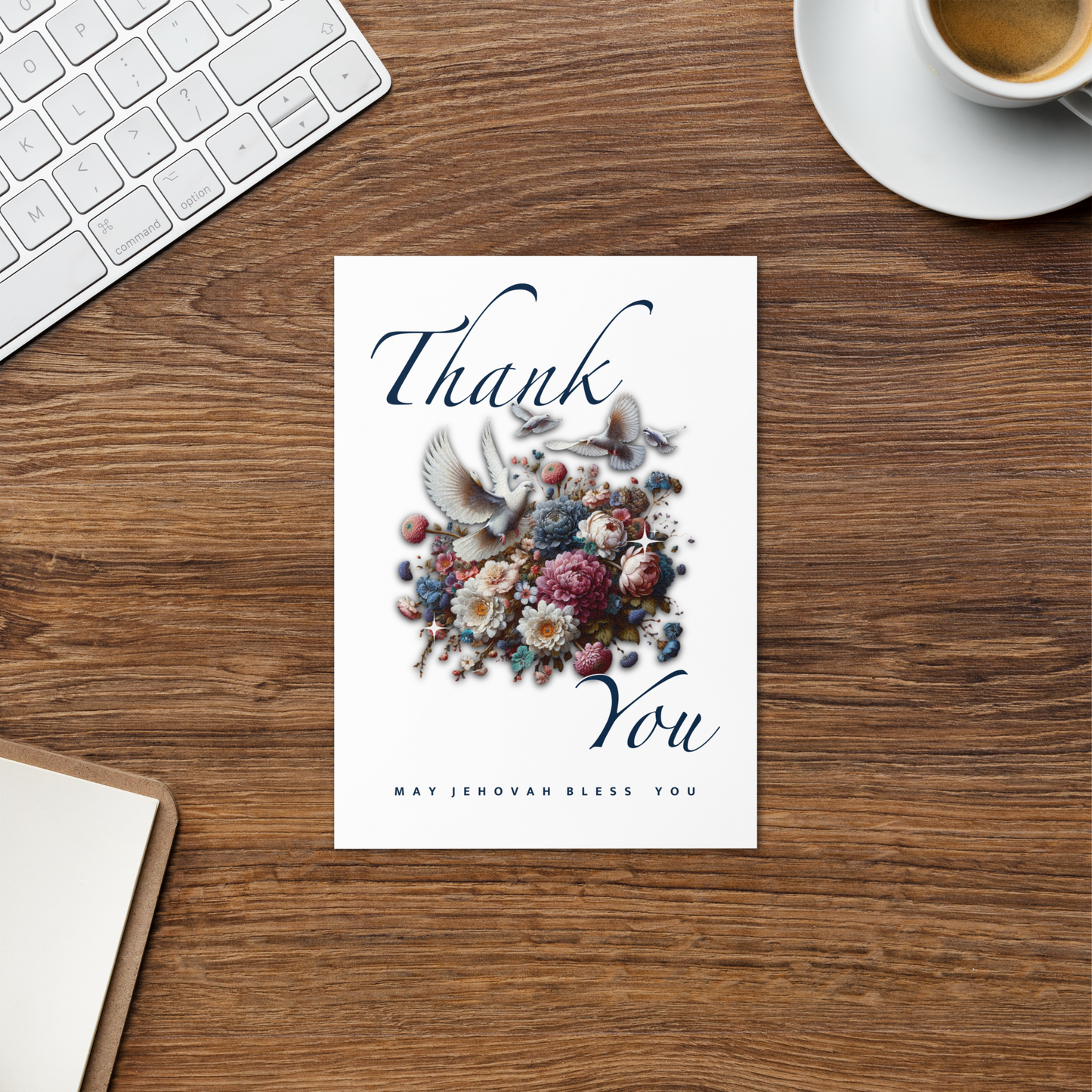 Thank You Greeting Card - Dove Delight