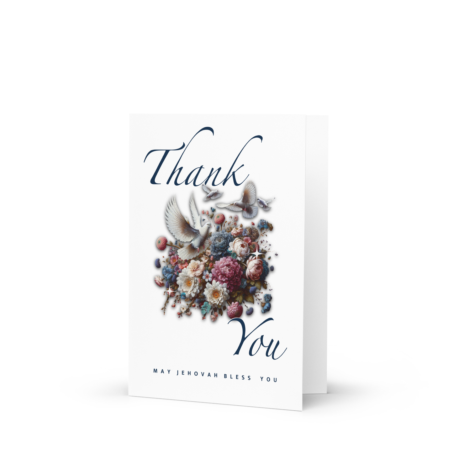 Thank You Greeting Card - Dove Delight